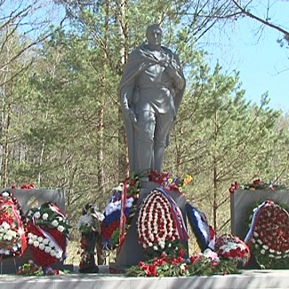 Под Ржевом открыт памятник Неизвестному солдату