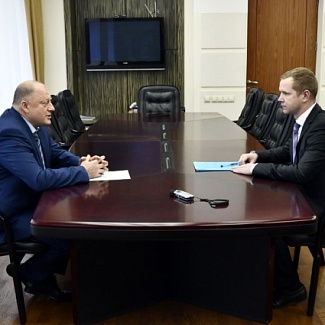 Состоялась рабочая встреча Сергея Голубева с директором Тверского государственного цирка Павлом Шиловым