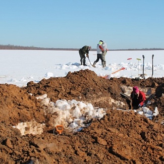 Под Ржевом обнаружены останки восьми погибших красноармейцев