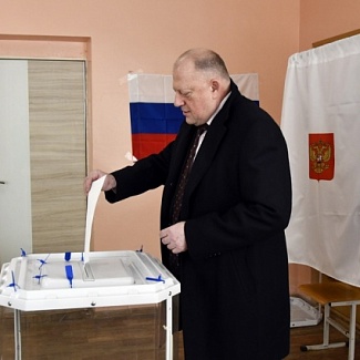 Сергей Голубев проголосовал на выборах Президента РФ