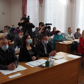 Сергей Голубев принял участие в первом заседании Оленинской муниципальной Думы