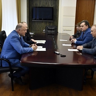 Состоялась рабочая встреча Сергея Голубева с президентом Торгово-промышленной палаты РФ Сергеем Катыриным