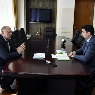 Состоялась рабочая встреча Сергея Голубева с региональным Уполномоченным по защите прав предпринимателей Антоном Стамплевским